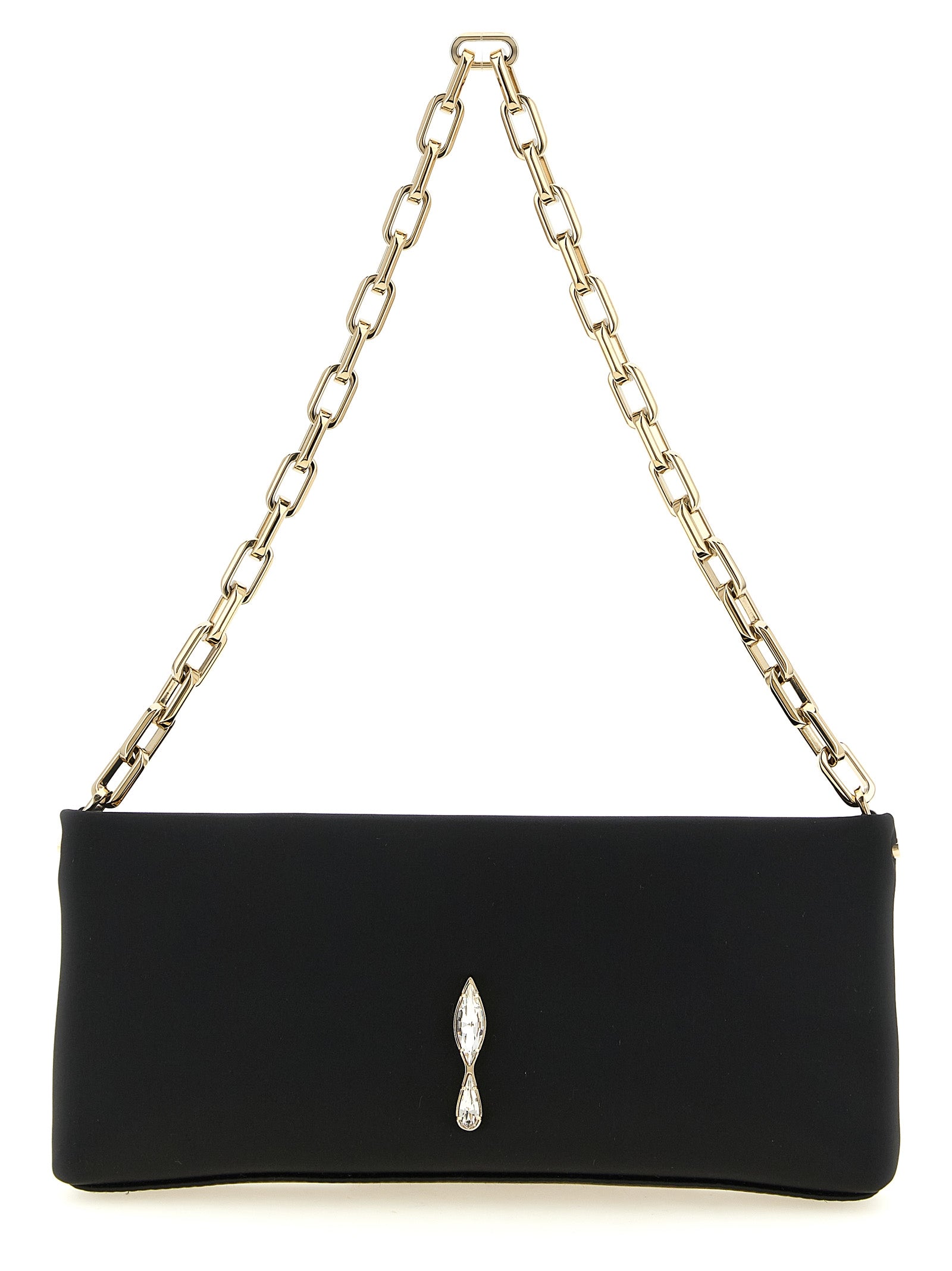 Christian Louboutin Black Elastane Clutch Bag