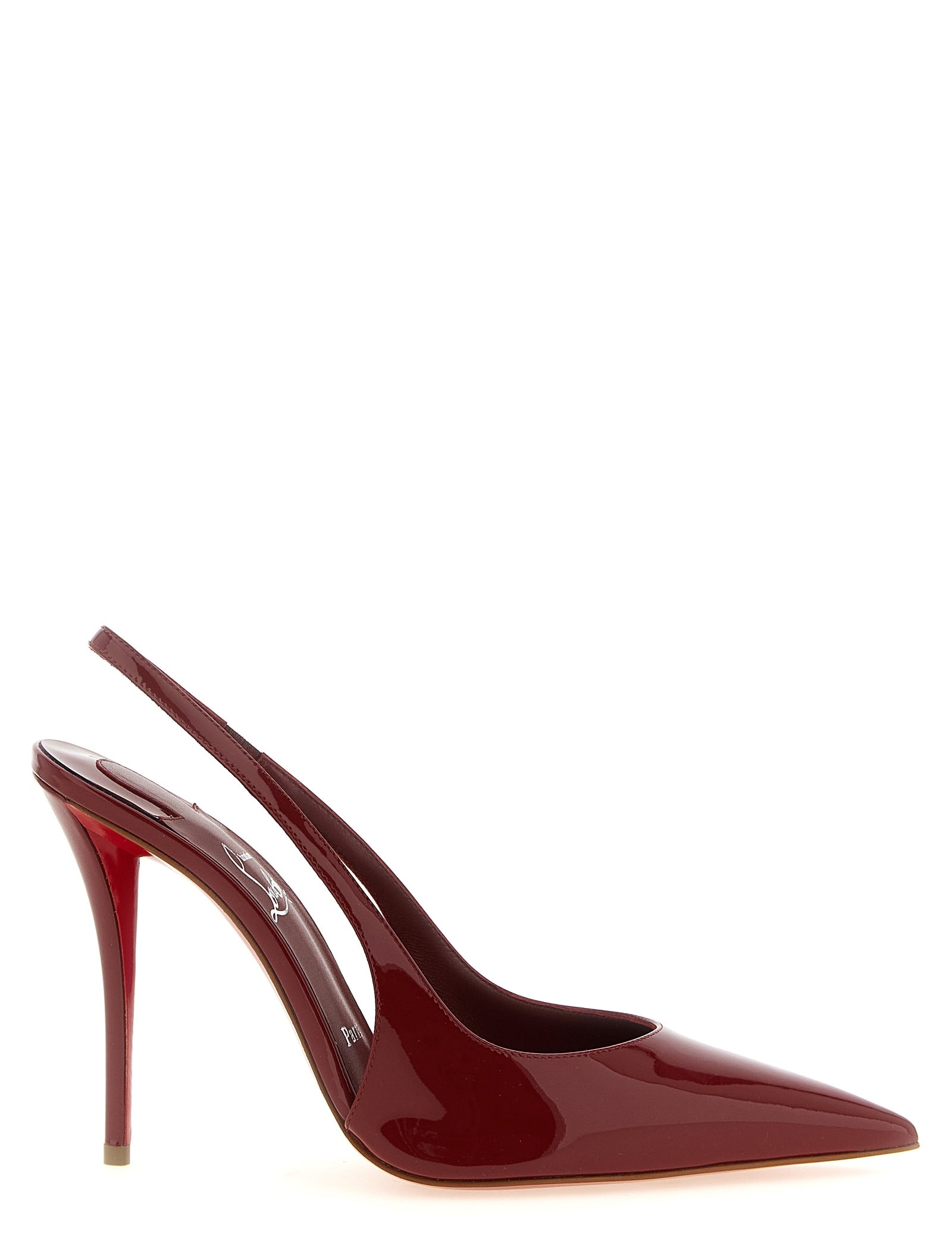 Christian Louboutin Red Calfskin Slingback Pumps