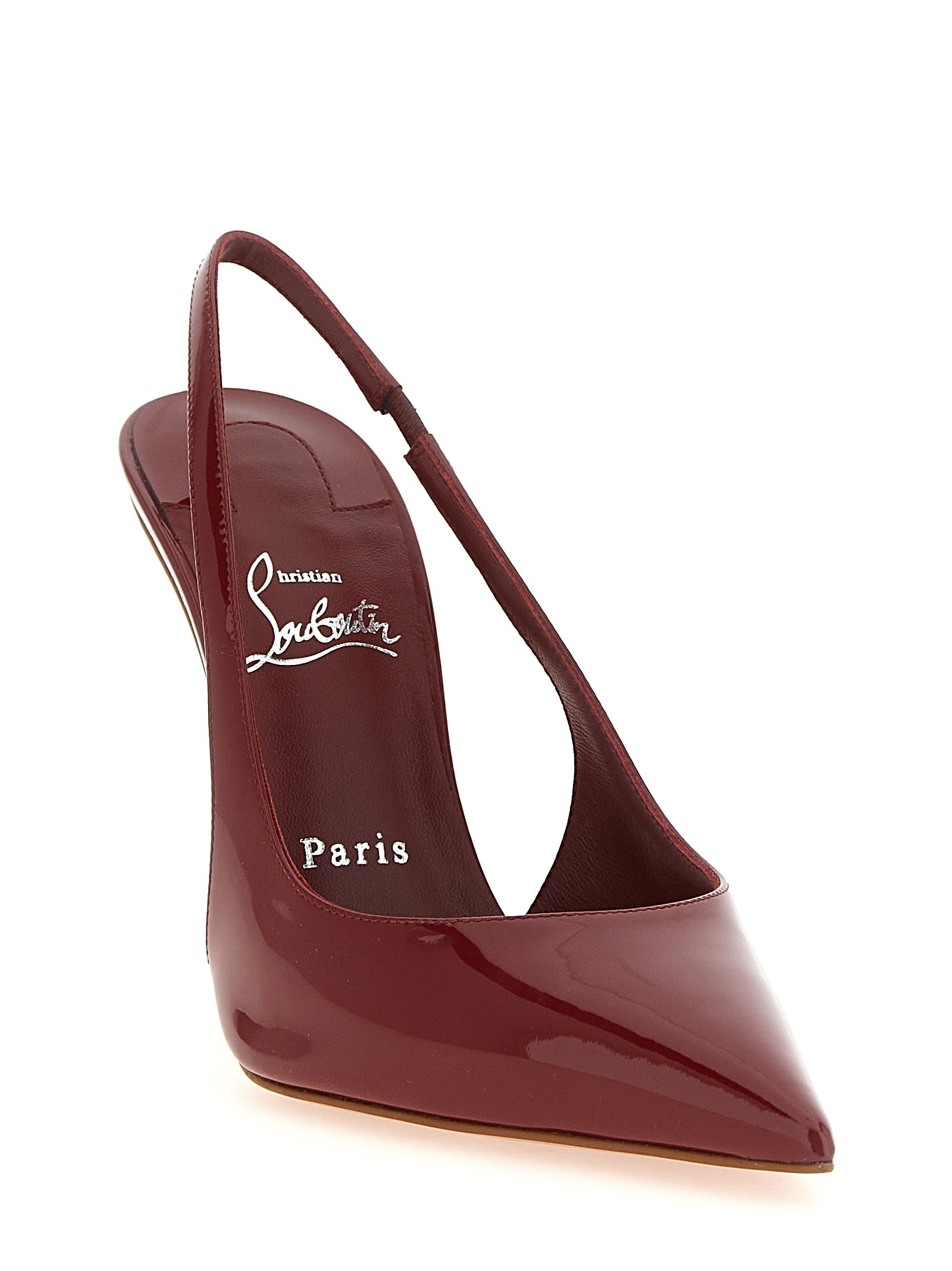 Christian Louboutin Red Calfskin Slingback Pumps