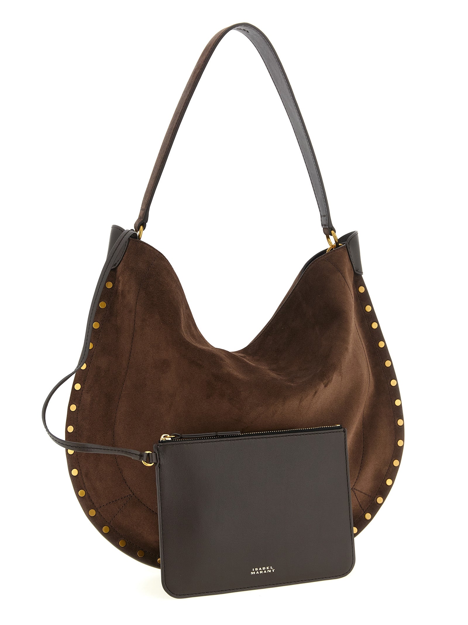 Isabel Marant Brown Cowhide Shoulder Bags