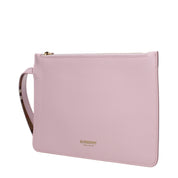 Burberry Pink Leather Clutch Bag