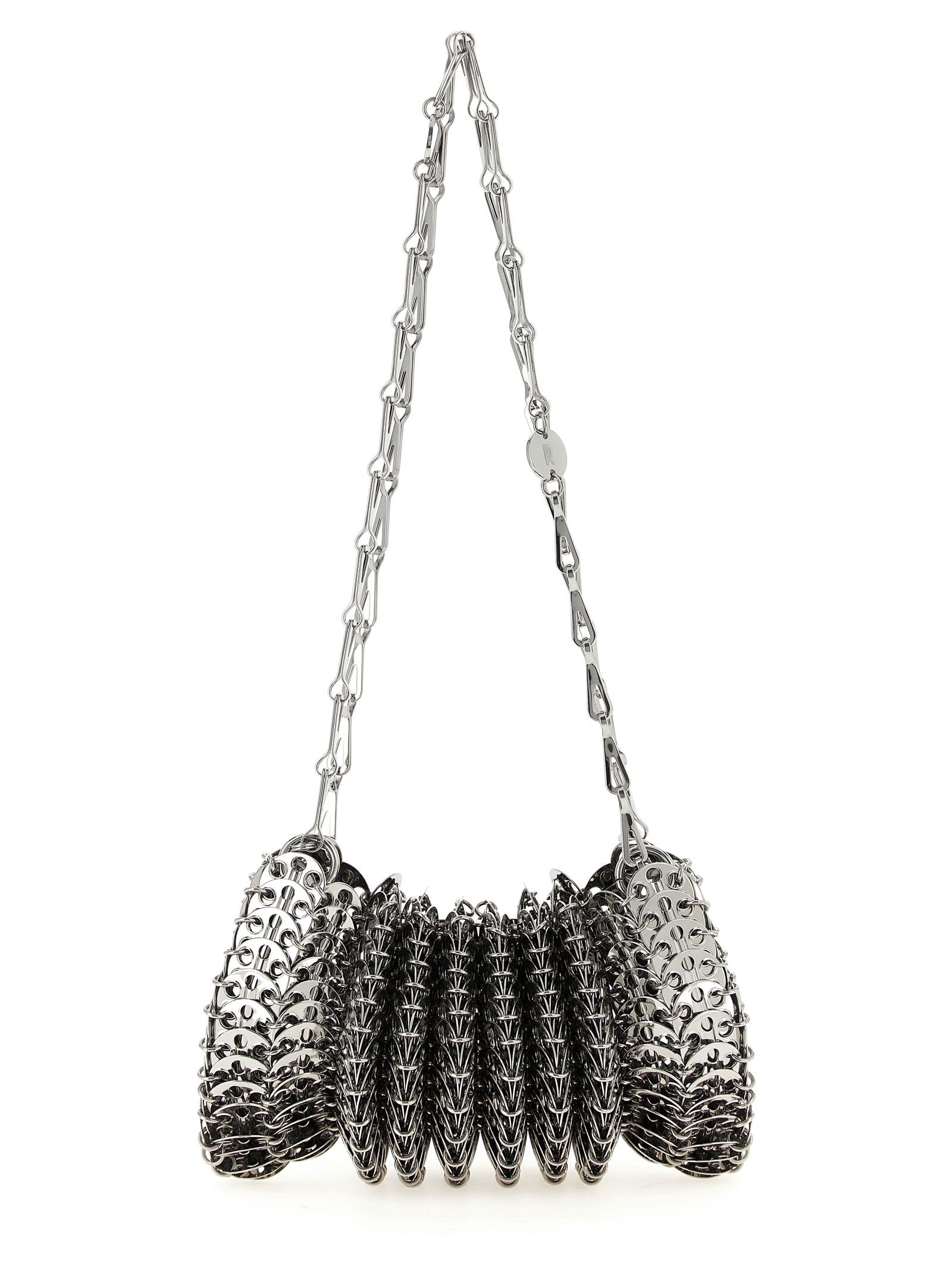 Paco Rabanne Silver Steel Shoulder Bag