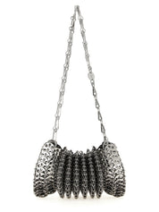 Paco Rabanne Silver Steel Shoulder Bag