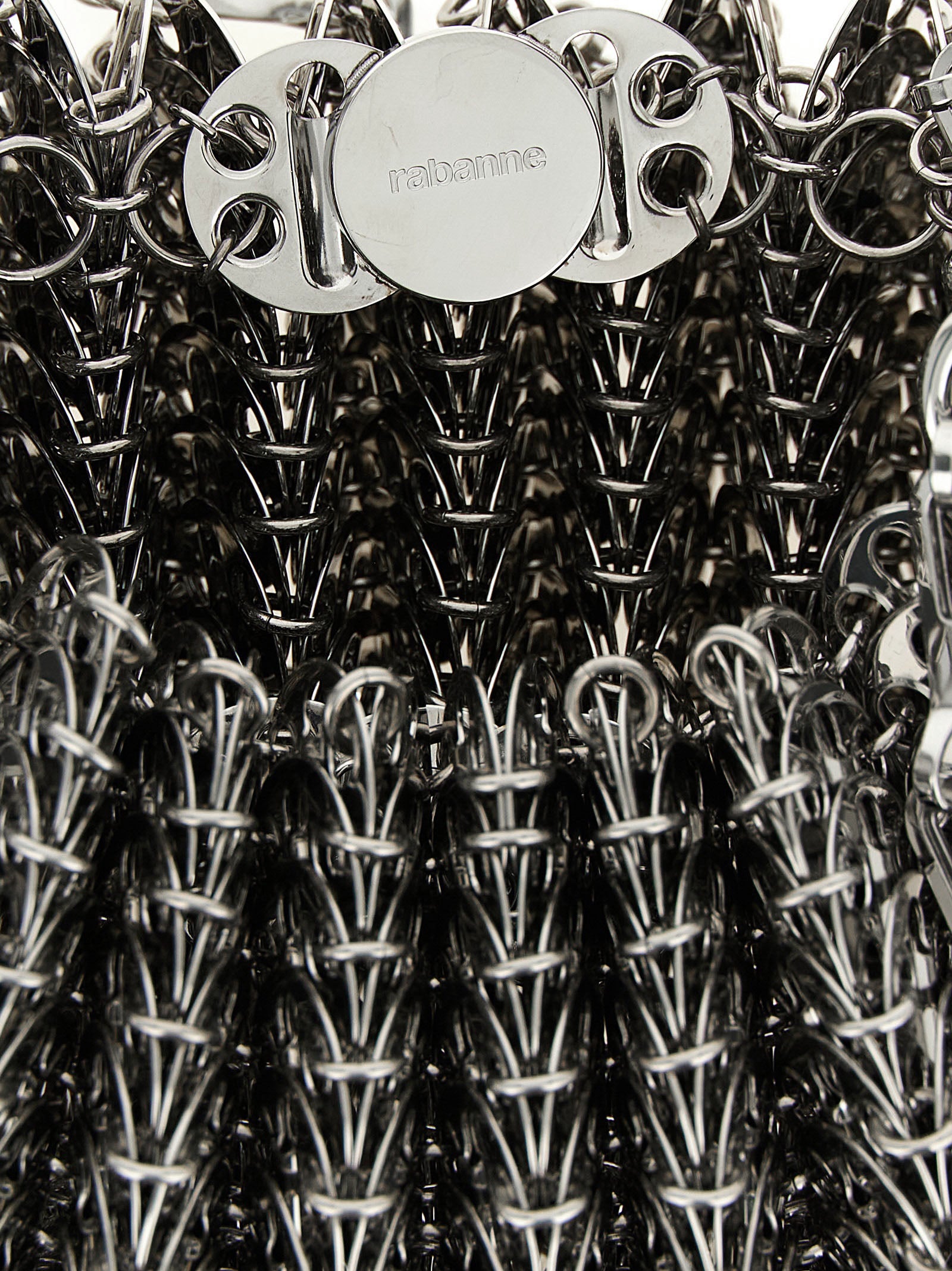 Paco Rabanne Silver Steel Shoulder Bag