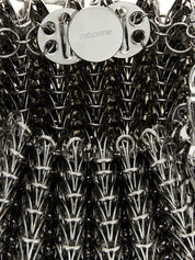 Paco Rabanne Silver Steel Shoulder Bag