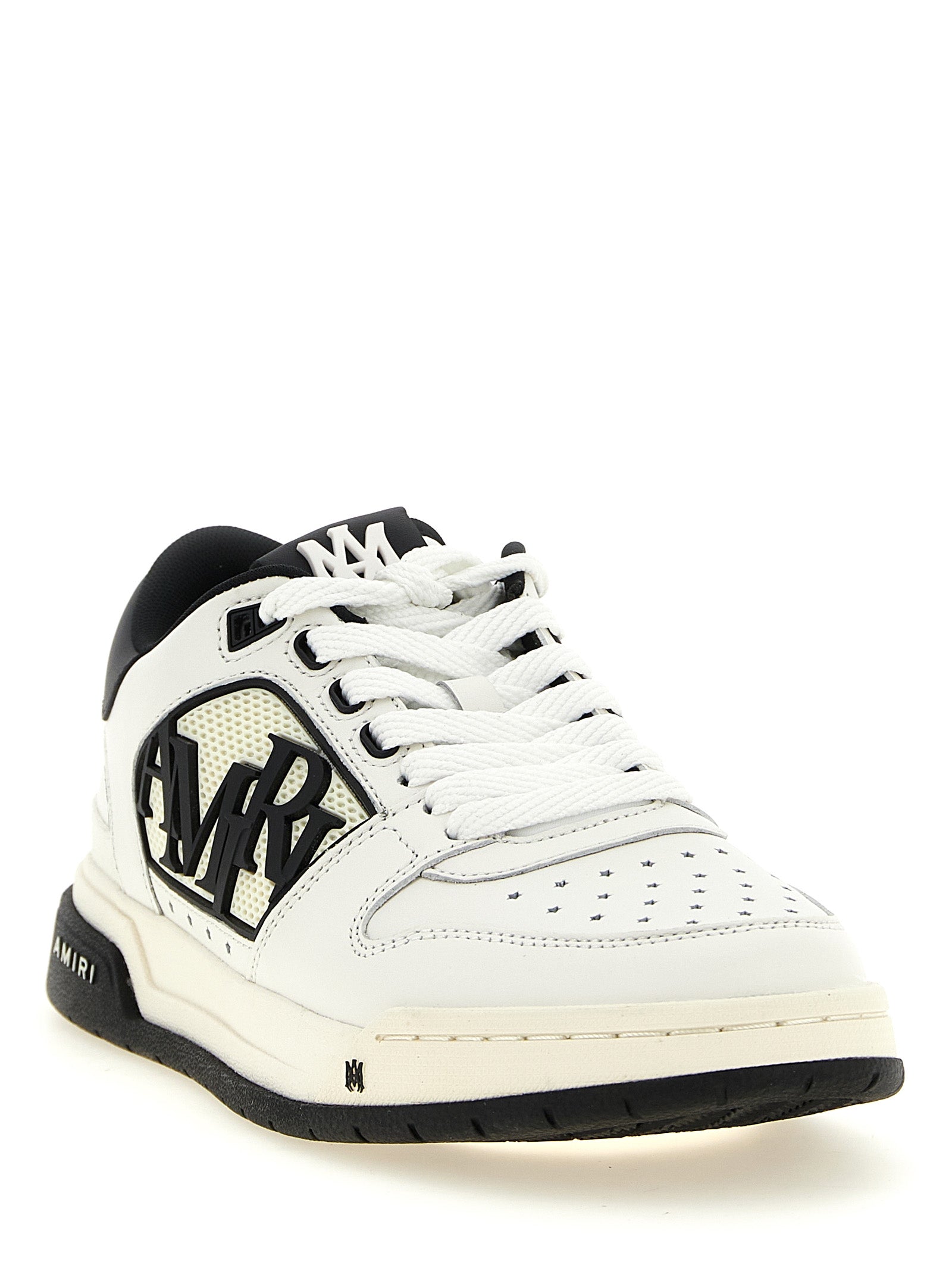Amiri White/Black Calfskin Sneakers