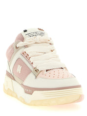 Amiri Pink Calfskin Chunky Sneakers