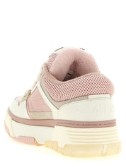 Amiri Pink Calfskin Chunky Sneakers
