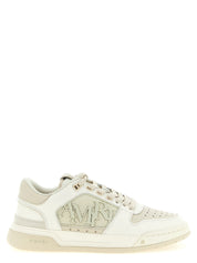 Vita låga sneakers i kalvskinn