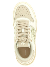 Vita låga sneakers i kalvskinn