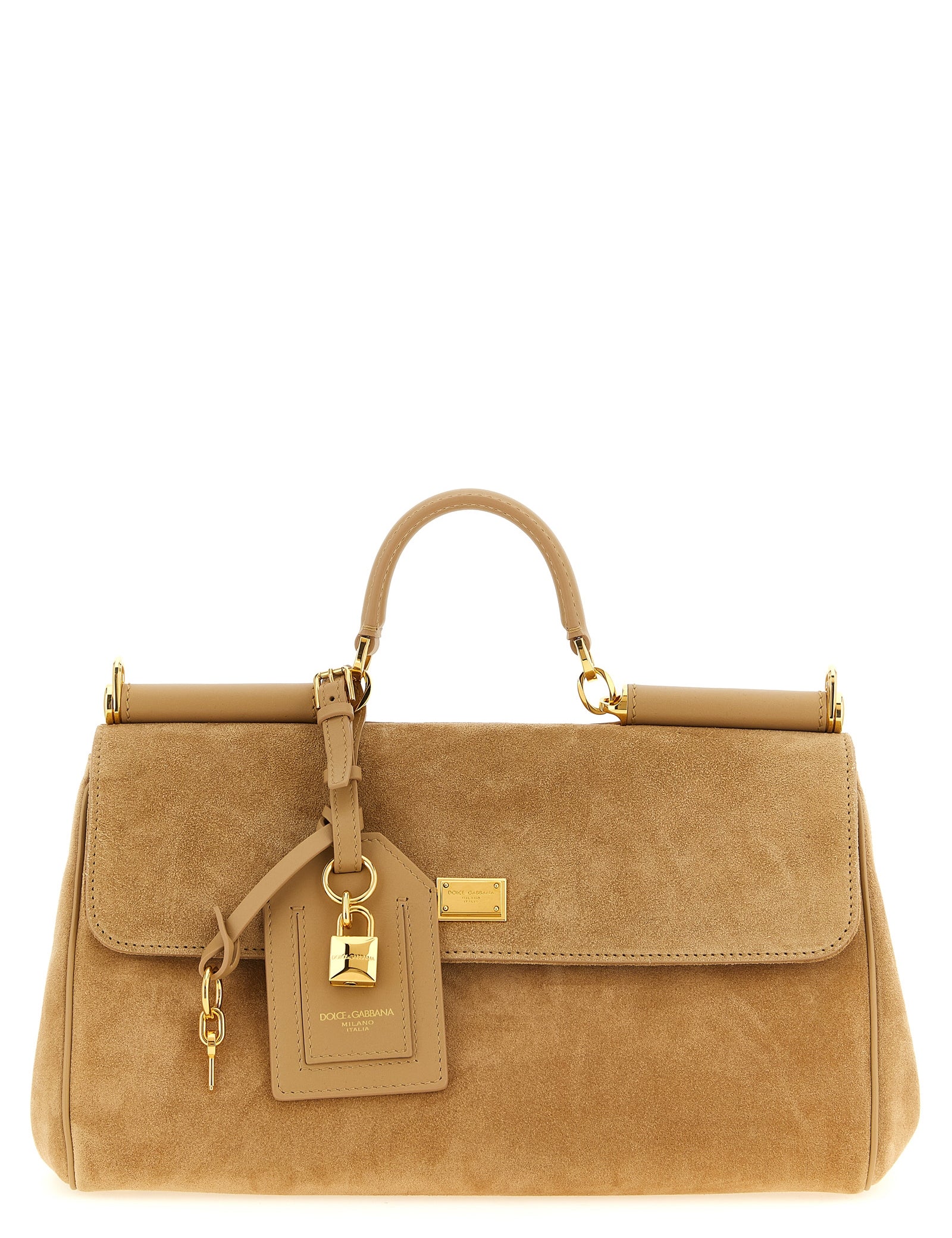 Dolce & Gabbana Beige Calfskin Shoulder Bag