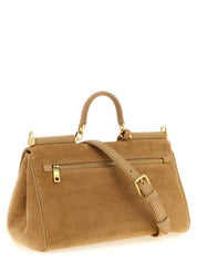 Dolce & Gabbana Beige Calfskin Shoulder Bag