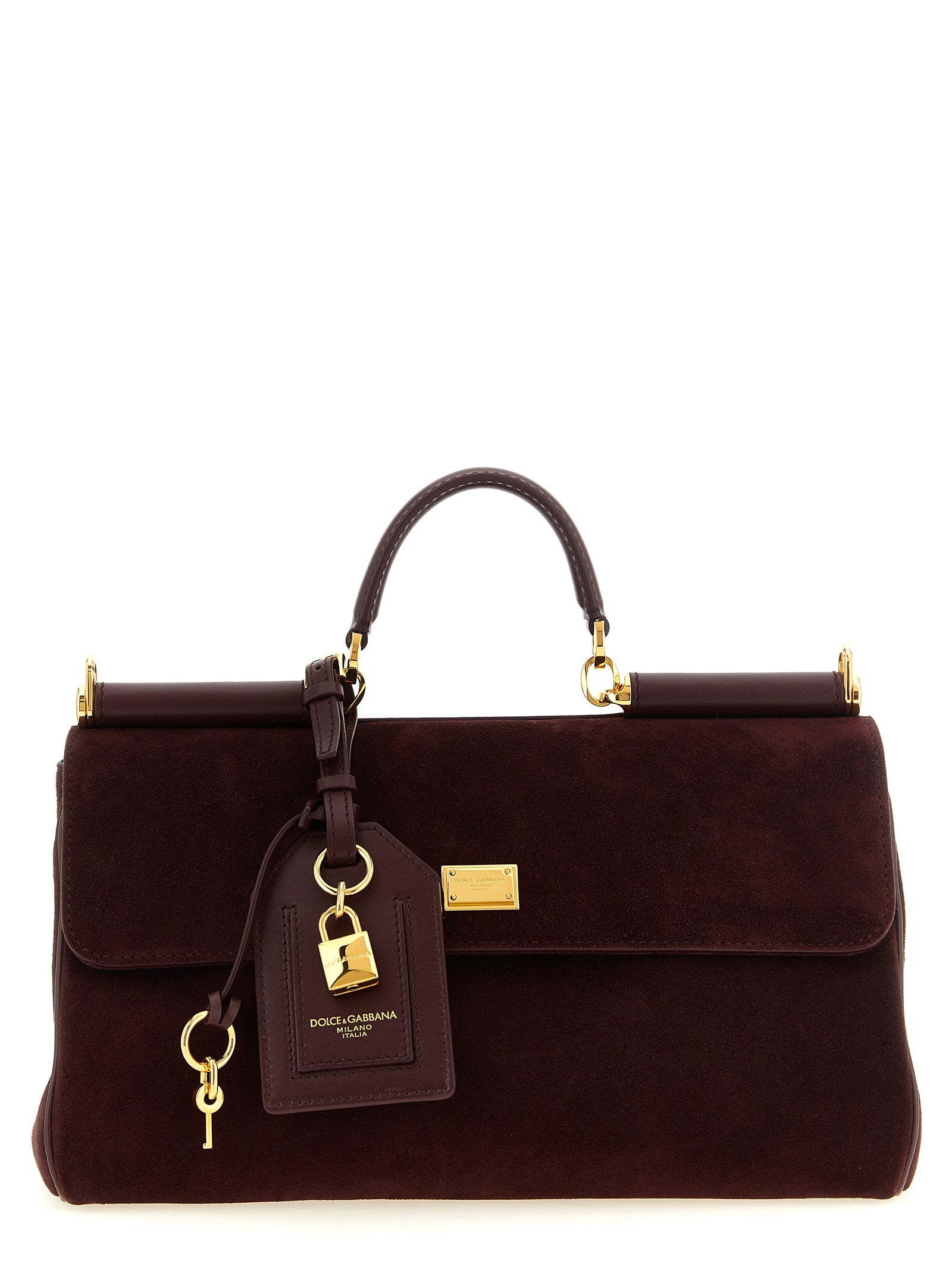Dolce & Gabbana Bordeaux Calfskin Handbags