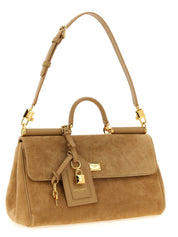 Dolce & Gabbana Beige Calfskin Shoulder Bag
