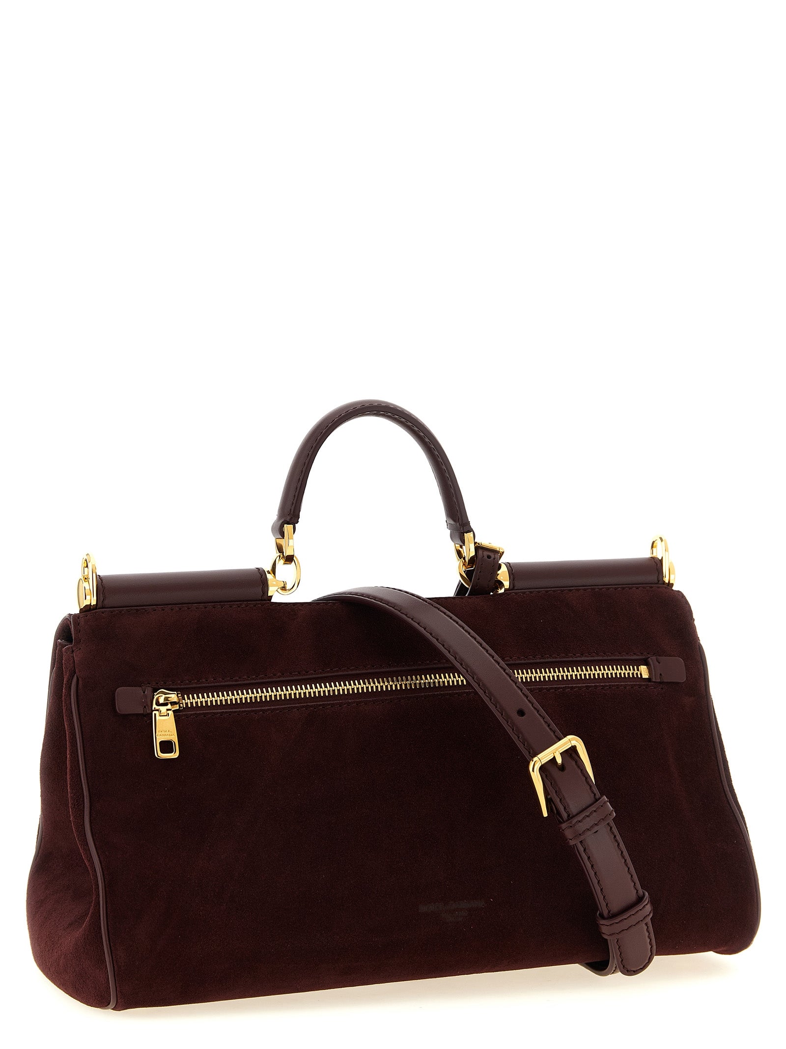 Dolce & Gabbana Bordeaux Calfskin Handbags