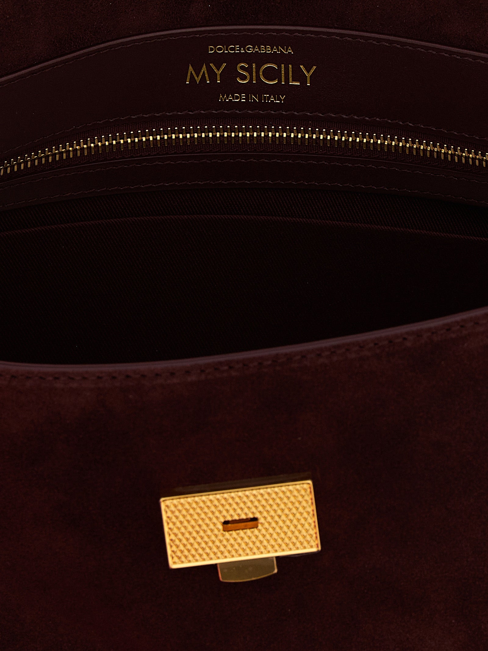 Dolce & Gabbana Bordeaux Calfskin Handbags