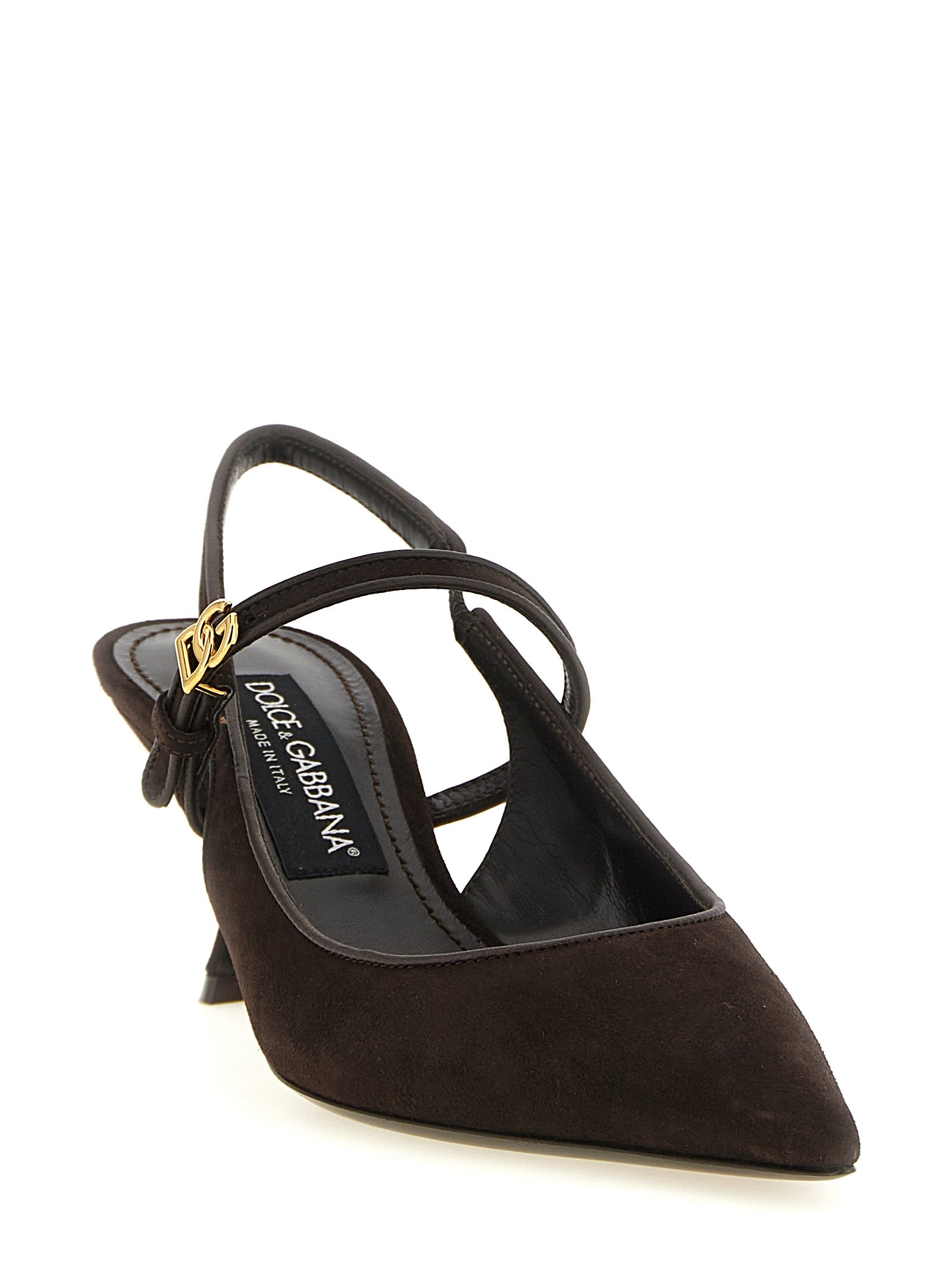 Dolce & Gabbana Brown Goat Leather Pumps
