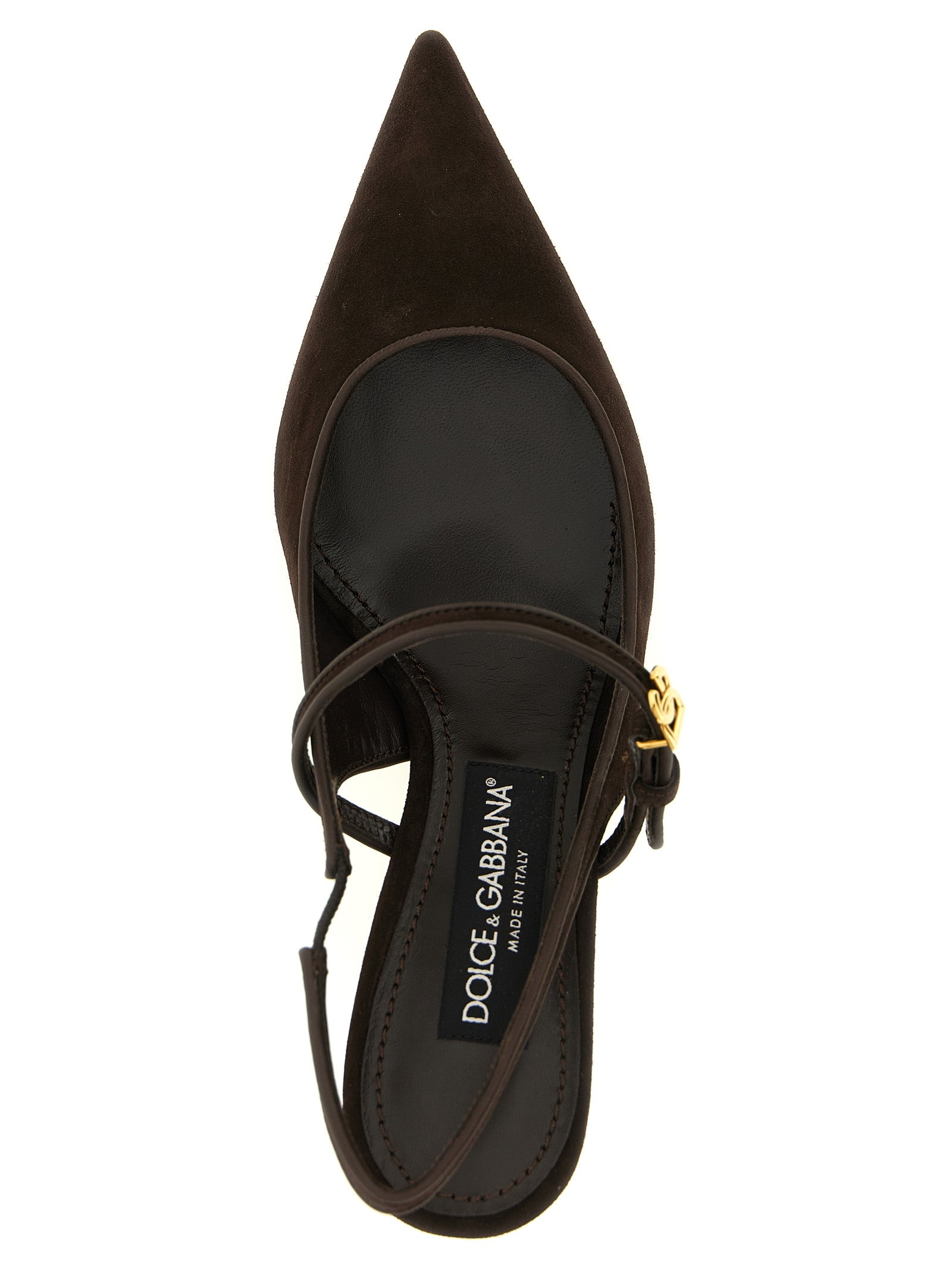 Dolce & Gabbana Brown Goat Leather Pumps