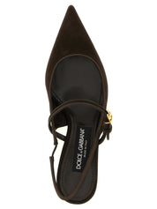 Dolce & Gabbana Brown Goat Leather Pumps