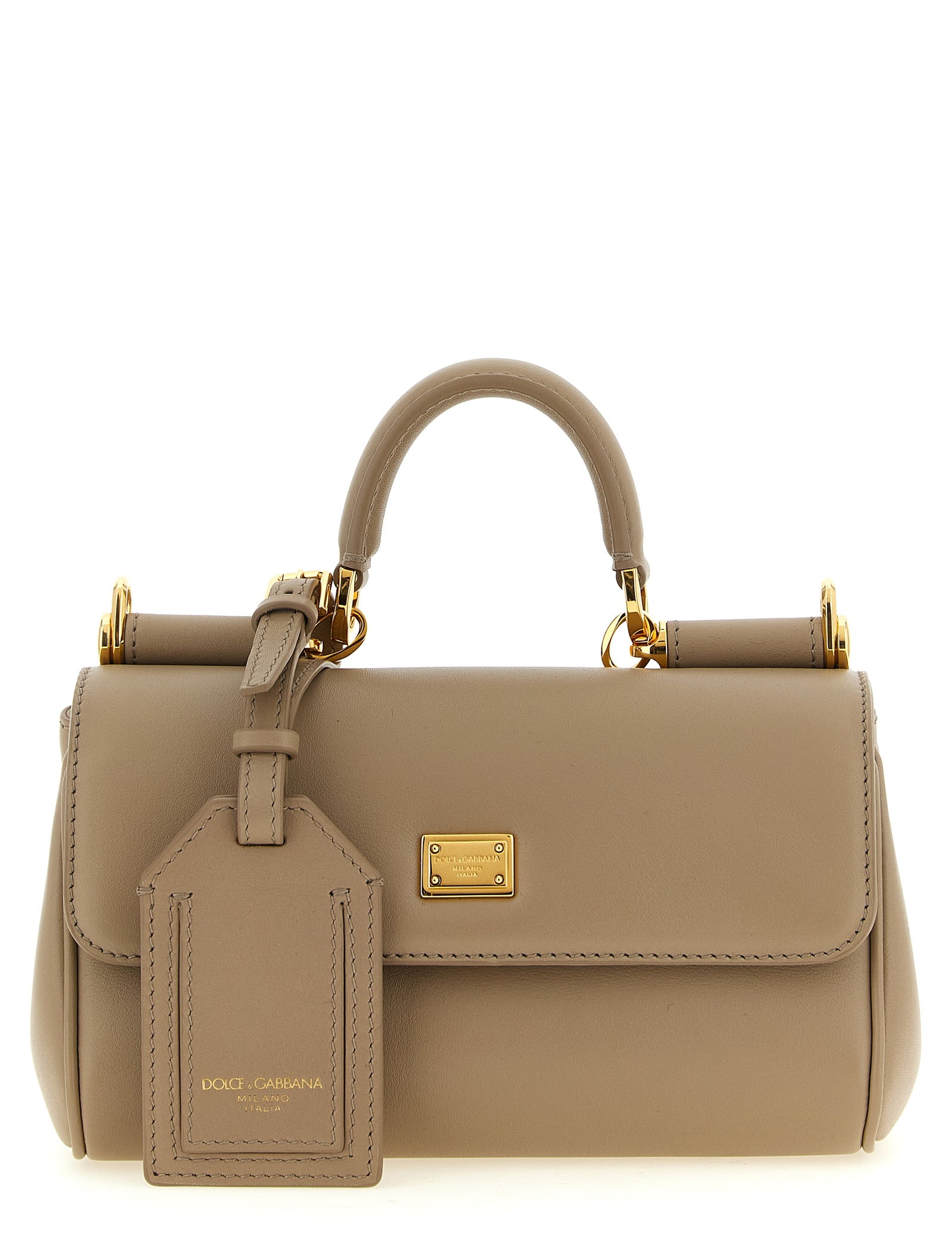 Dolce & Gabbana Beige Calf Leather Crossbody Bag