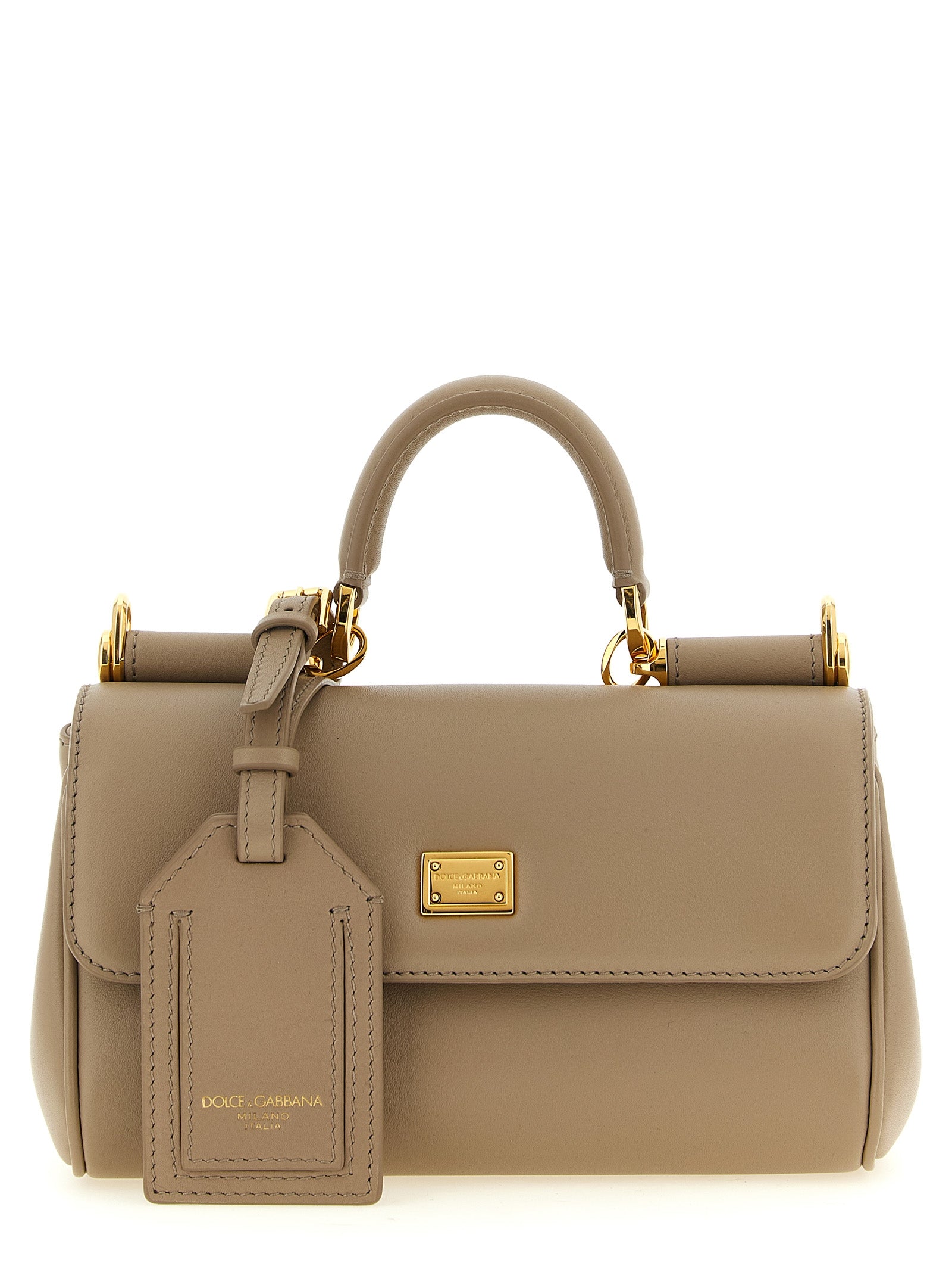 Dolce & Gabbana Beige Calf Leather Crossbody Bag