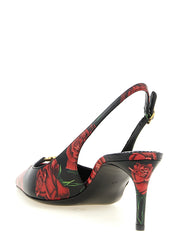 Dolce & Gabbana Multicolor Calfskin Leather Mid Heel Pumps