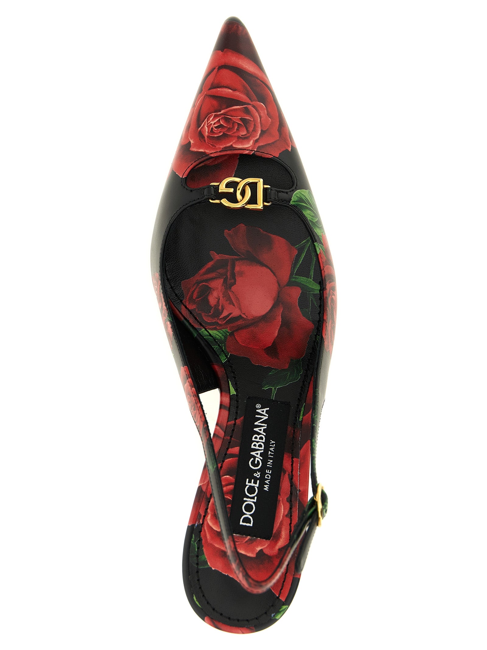 Dolce & Gabbana Multicolor Calfskin Leather Mid Heel Pumps