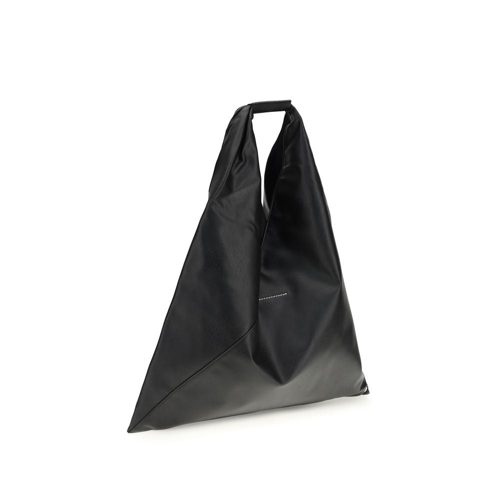 MM6 Black Faux Leather Handbags