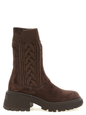 Jimmy Choo Brown Lamb Leather Ankle Boots