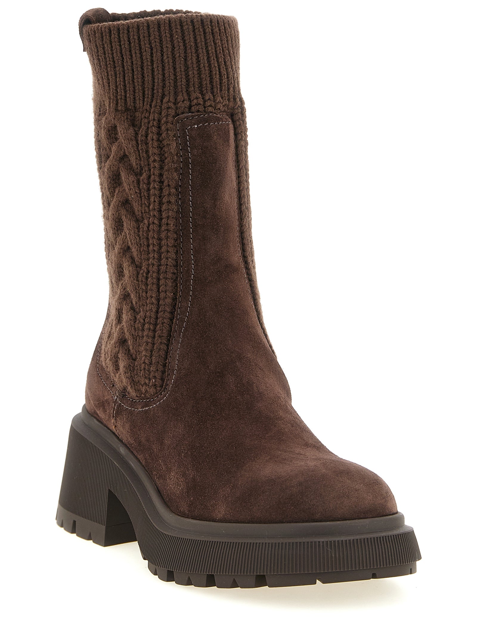 Jimmy Choo Brown Lamb Leather Ankle Boots