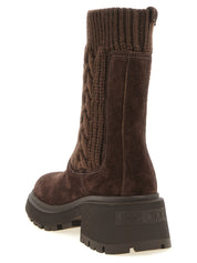 Jimmy Choo Brown Lamb Leather Ankle Boots