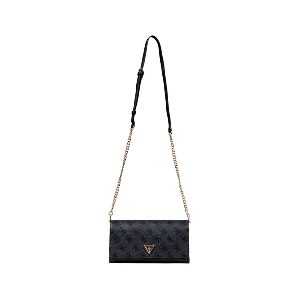 Guess Gray Polyurethane Clutch Bag