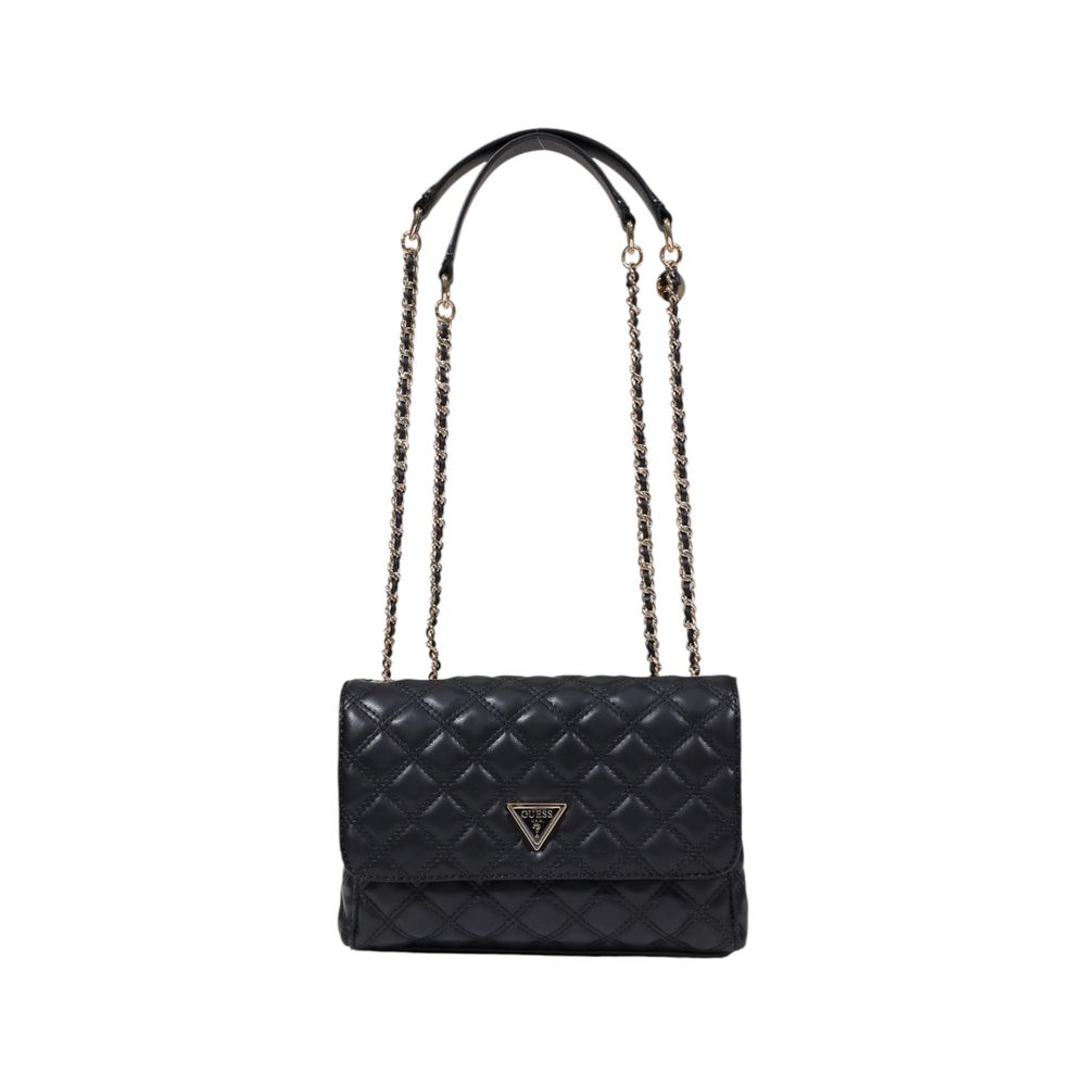 Guess Black Polyurethane Handbag