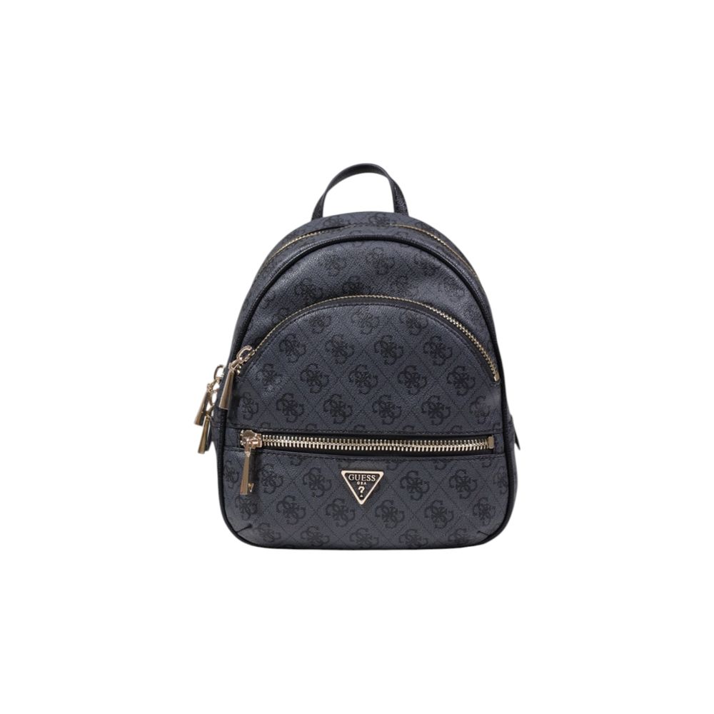 Guess Gray Polyurethane Backpack