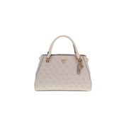 Guess White Polyurethane Satchel