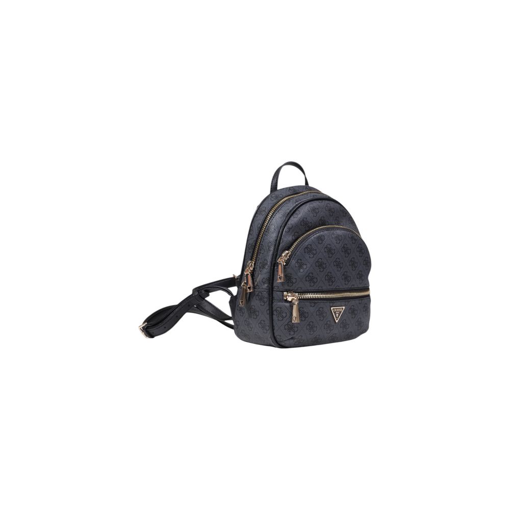 Guess Gray Polyurethane Backpack