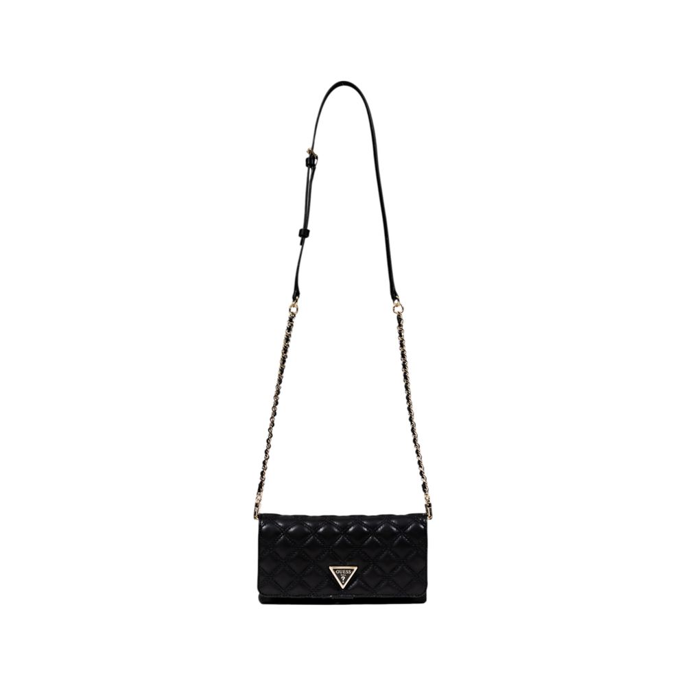 Guess Black Polyurethane Handbags