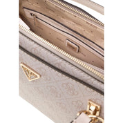 Guess White Polyurethane Satchel