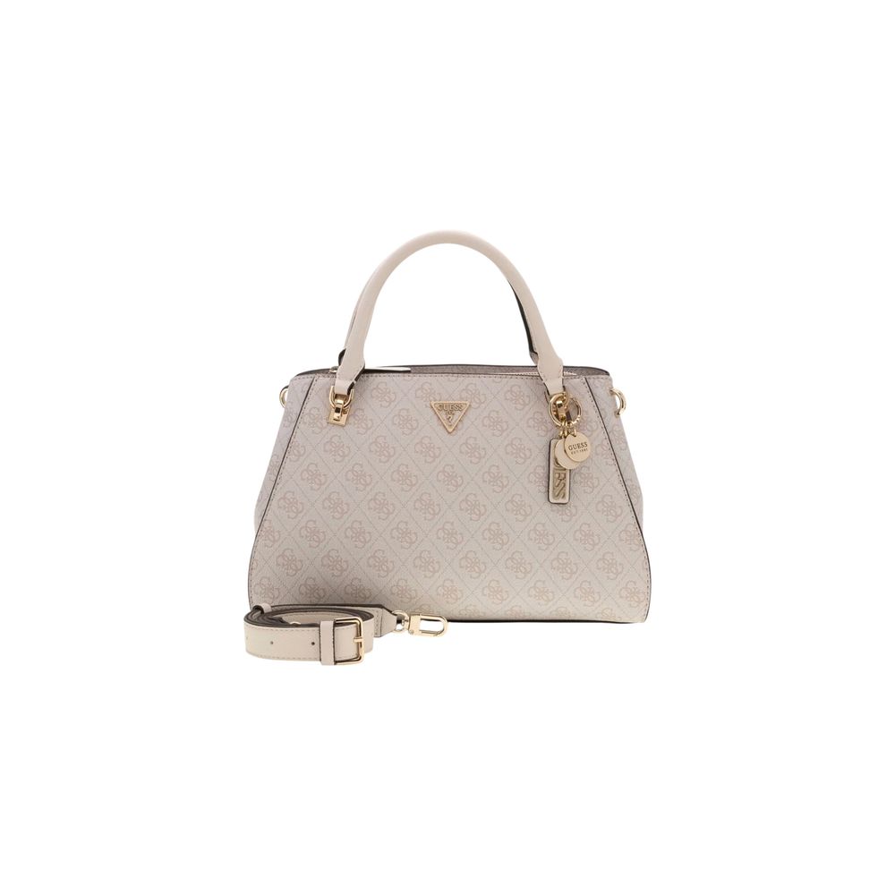 Guess White Polyurethane Satchel