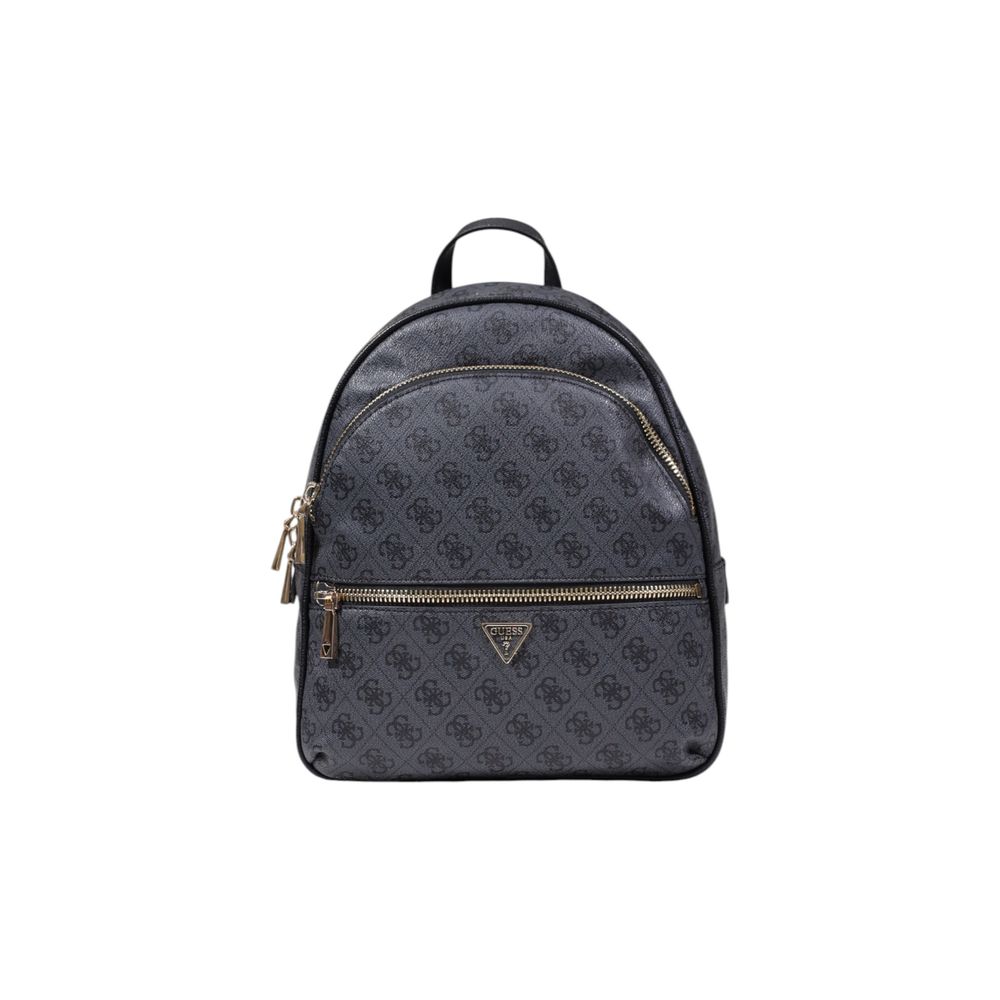 Guess Gray Polyurethane Backpack