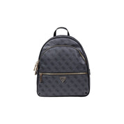 Guess Gray Polyurethane Backpack