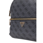 Guess Gray Polyurethane Backpack