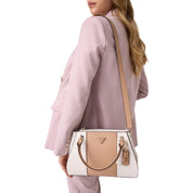 Guess Beige Polyurethane Satchel