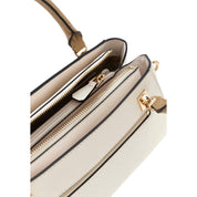 Guess Beige Polyurethane Satchel