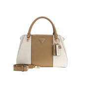 Guess Beige Polyurethane Satchel