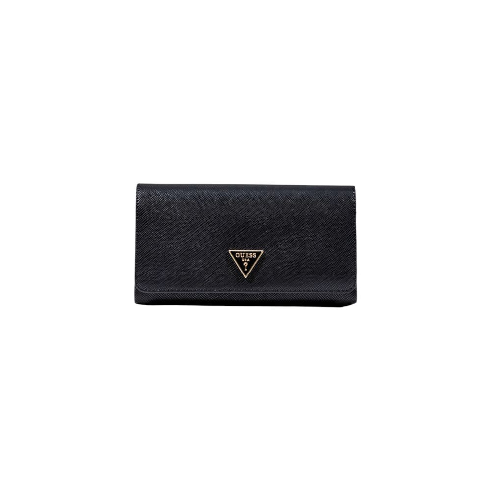 Guess Black Polyurethane Clutch Bag