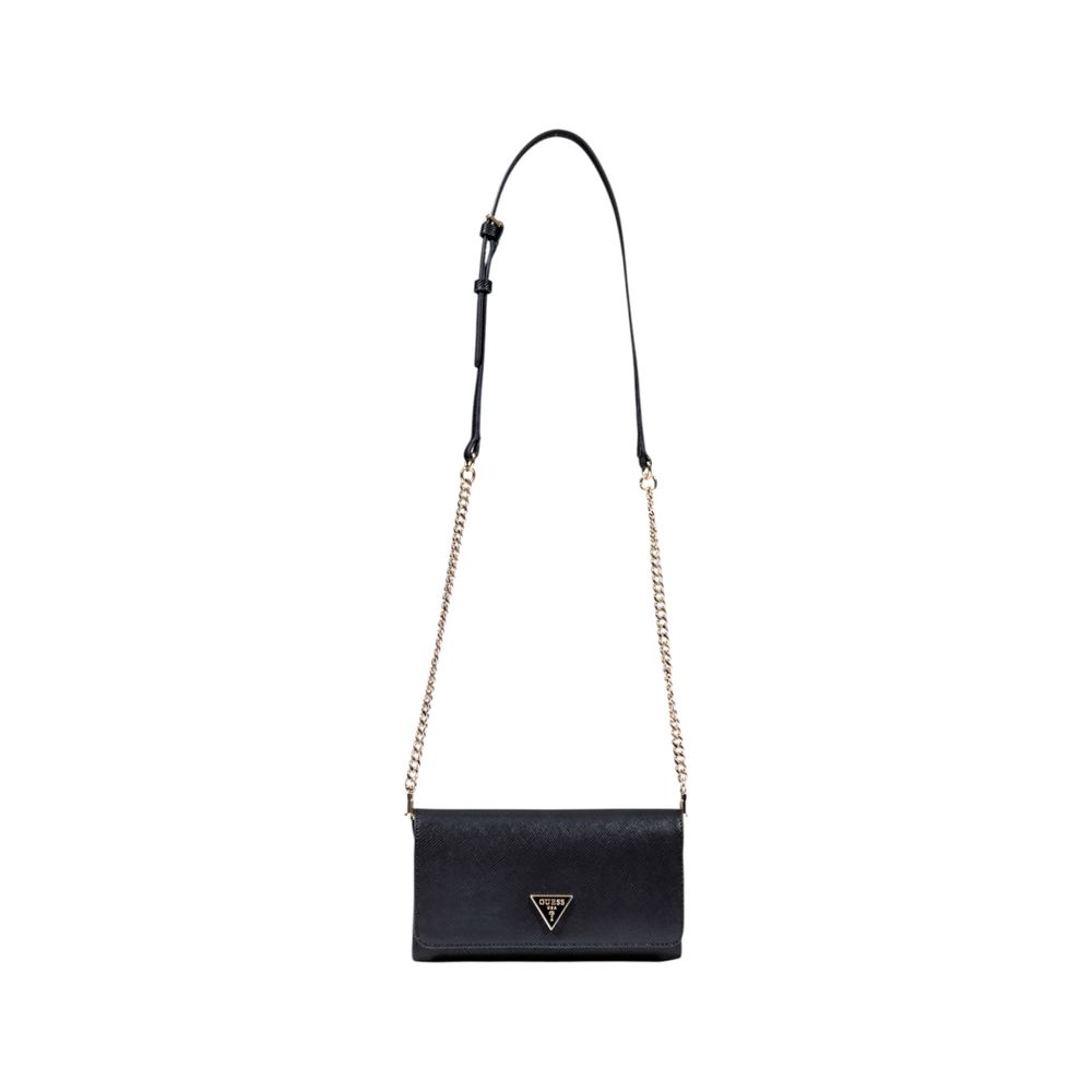 Guess Black Polyurethane Clutch Bag