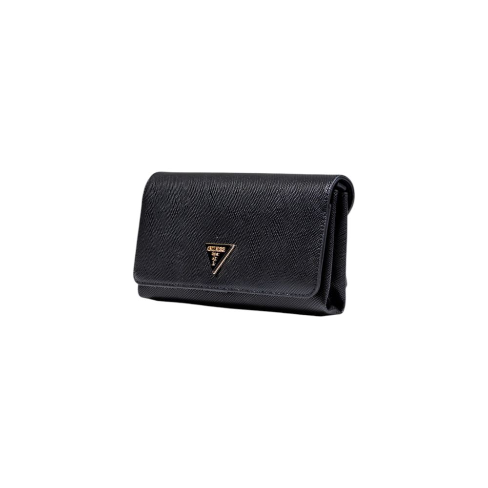 Guess Black Polyurethane Clutch Bag