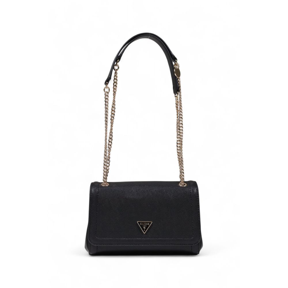 Guess Black Polyurethane Handbag