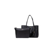Guess Black Polyurethane Tote Bag